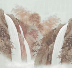 Пейзаж Водопад панно