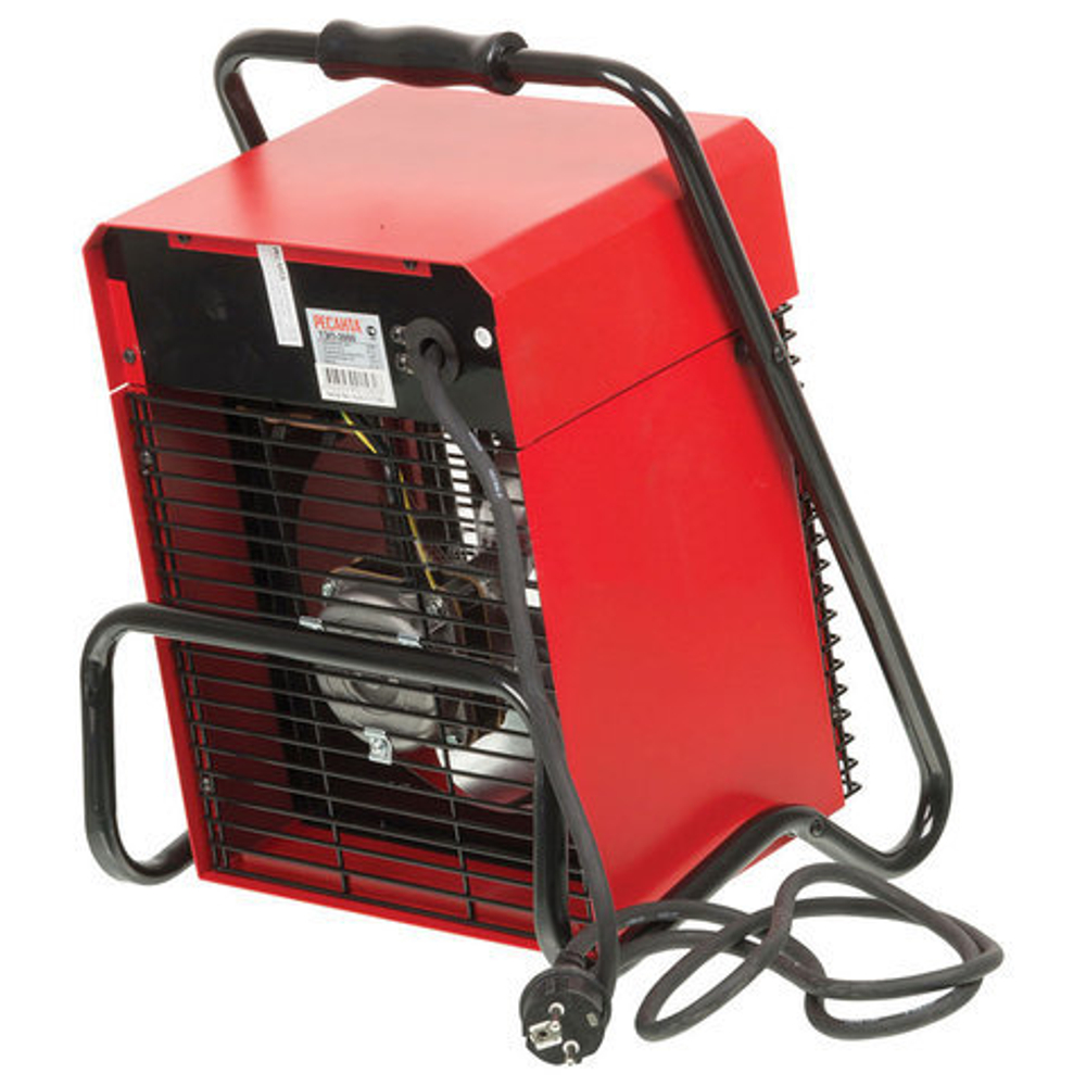 Тепловая пушка электрическая РЕСАНТА ТЭП-3000, 3000 Вт, 220 В, квадратная, красная