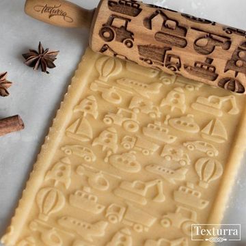 Купить деревянную скалку с узором, фигурную скалочку в интернет ...