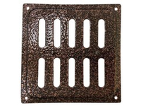 Решетка металлическая регулируемая 155х155 мм медного цвета