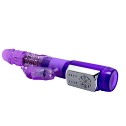 Фиолетовый вибратор-ротатор Passionate Baron - 22 см.