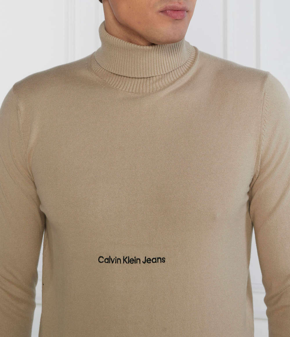 Гольф INSTITUTIONAL ROLL CALVIN KLEIN JEANS - бежевый(J30J324325)