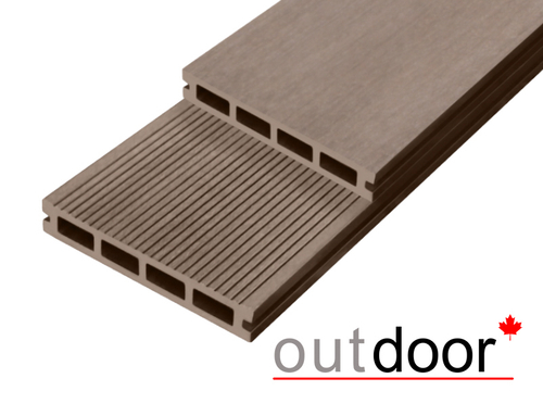 Террасная доска ДПК Outdoor 150*25*4000 мм. вельвет/шлифованная коричневая