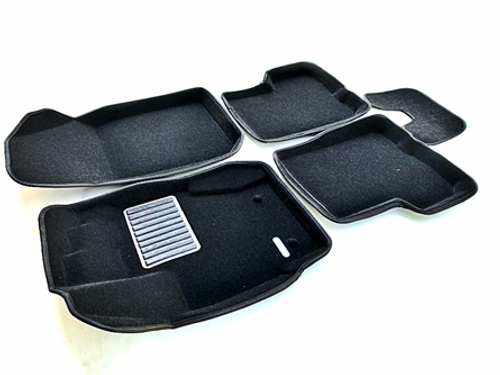 Коврики салона для RENAULT Duster (2014-) / NISSAN Terrano (2014-) Euromat 3D Business черные. Арт. EMC3D-004209