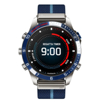 Умные часы Garmin MARQ Captain (Gen 2) 46 мм в титановом корпусе с синим керамическим безелем и ремешком