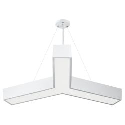 Светильник LED ЭРА Geometria SPO-142-W-40K-044 Igrek 44Вт 4000K 3500Лм IP40 800*80 белый подвесной драйвер внутри | Декоративные светильники Geometria