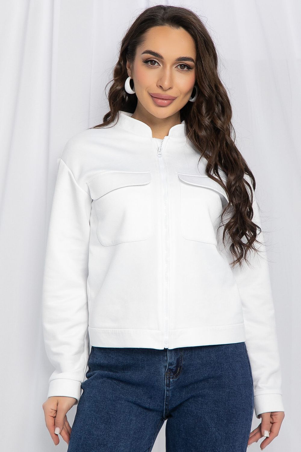 Бомбер Александра (белый) Б13095-2М LT Collection