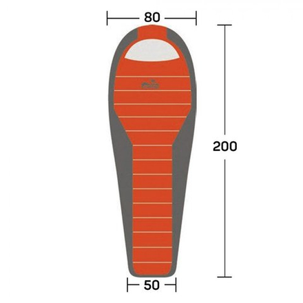 Спальный мешок TRAMP Fjord T-Loft Compact -5°, артикул TRS-049C, цвет Оранжевый/серый