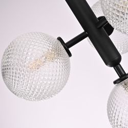 Подвесной светильник RAFFIN 4 Transparent Black