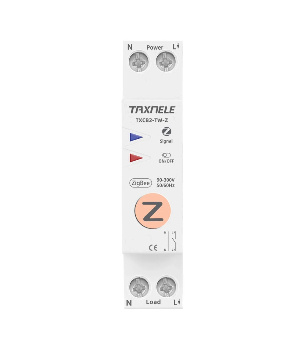 Умное Zigbee реле (выключатель) на DIN-рейку Taxnele TXCB2-TW-Z (Tuya / Smart Life)