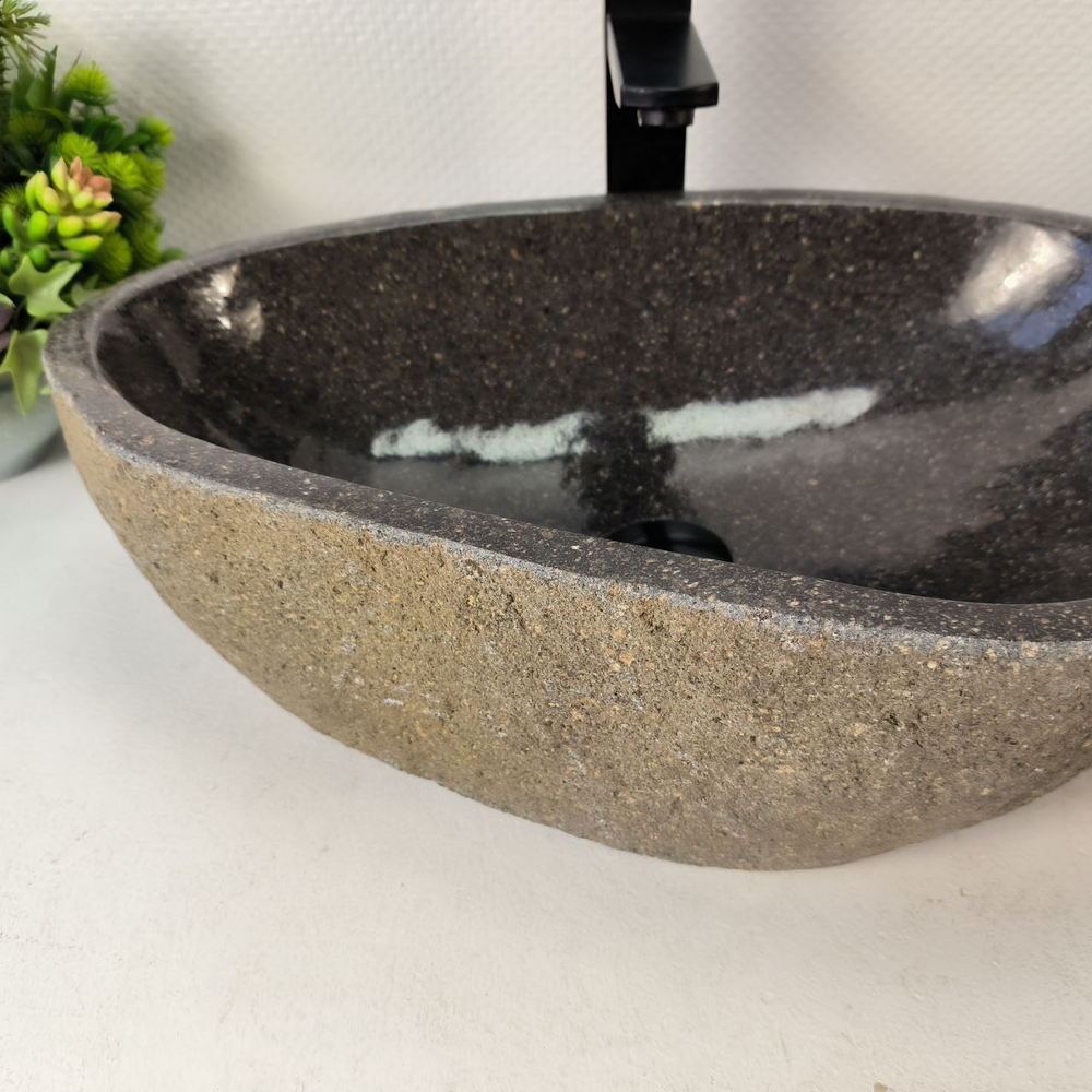 Раковина из речного камня ПАРА! RS-65360 52*35*15 0865