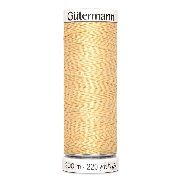 Нитки универсальные Gutermann Sew-all 100 (200 метров), 5 кат. | 003 кремово-желтый
