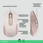 Мышь Logitech M650 Signature Bluetooth Mouse Rose (910-006254)