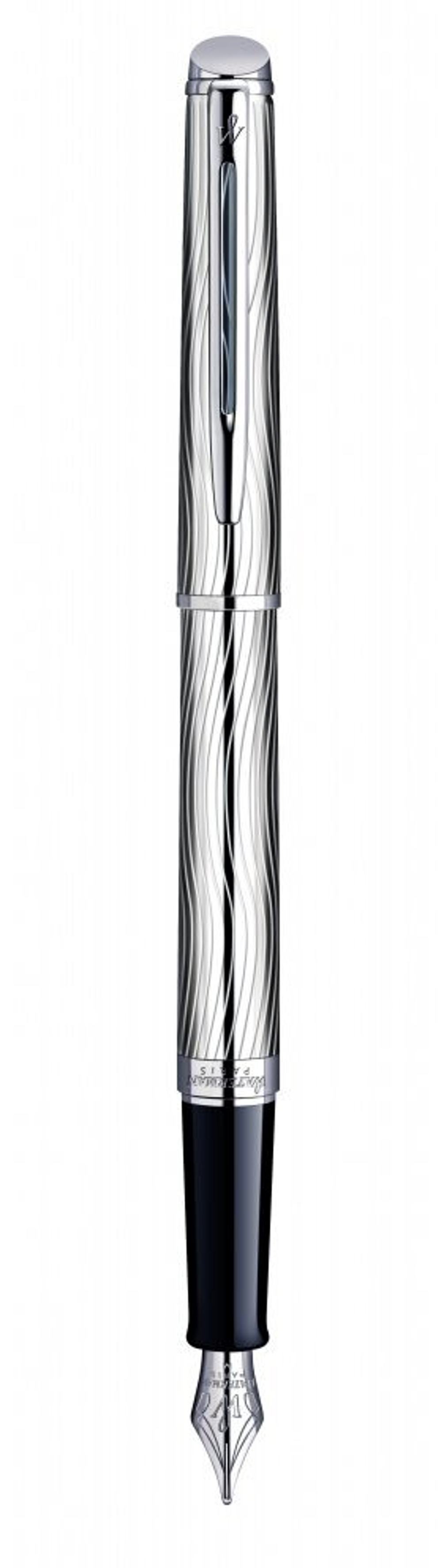 Перьевая ручка Waterman Hemisphere Deluxe , цвет: Metal CT, перо: F