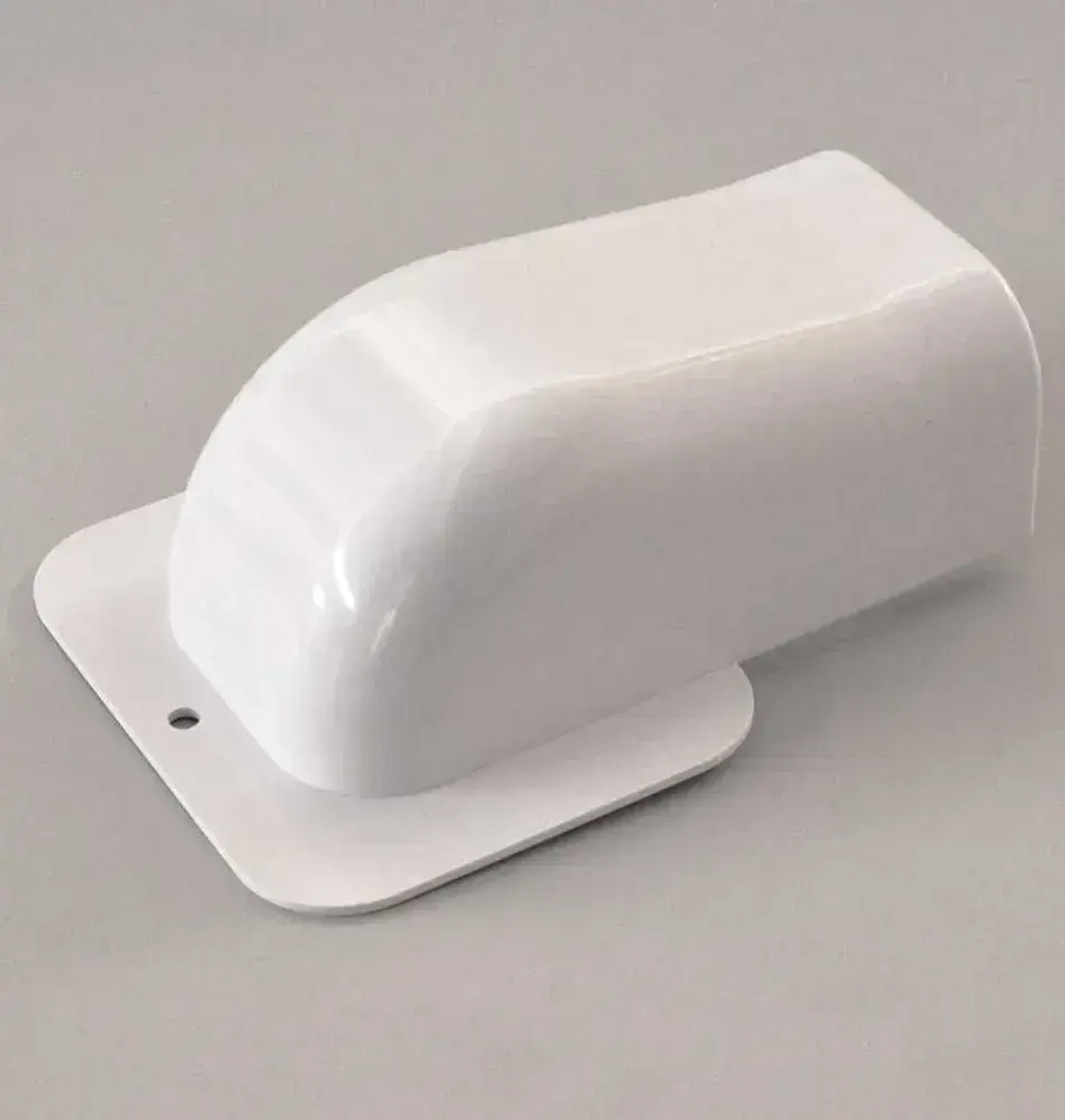 Ввод в строение боковой для кабель канала "Арктика" 74х55мм Ruvinil белый