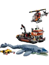 Конструктор Jurassic World 77983 Атака мозазавра на лодке