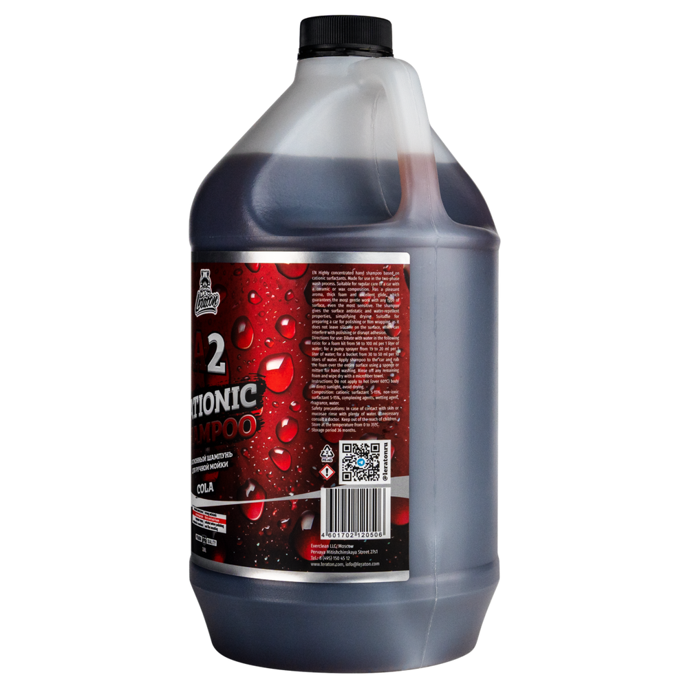 LERATON CATIONIC SHAMPOO COLA A2 3,8л Катионный шампунь дя ручной мойки