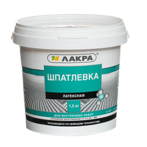 шпатлевка латексная для внутренних работ 1,5 кг
