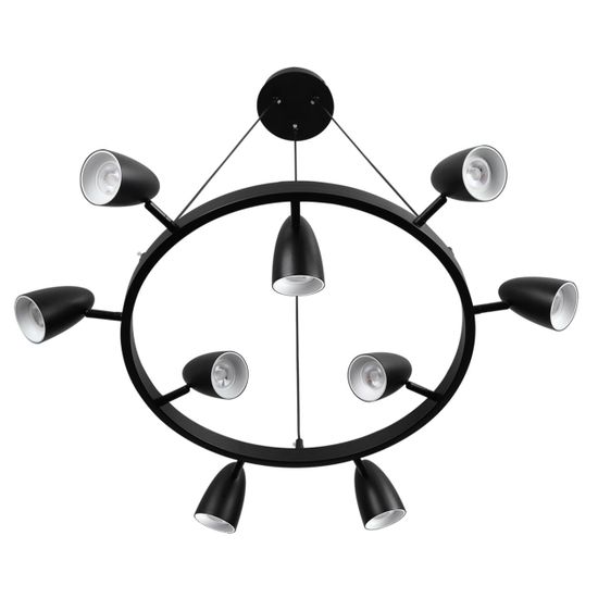 8237/9 COMFI LN26 256 черный, металл Светильник подвесной GU10 LED 9*7W 220V ILMINA