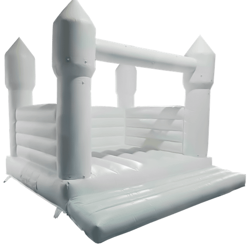 Белоснежный надувной батут - фотозона и реквизит для свадебных торжеств и праздников, 4*4*2,75 м