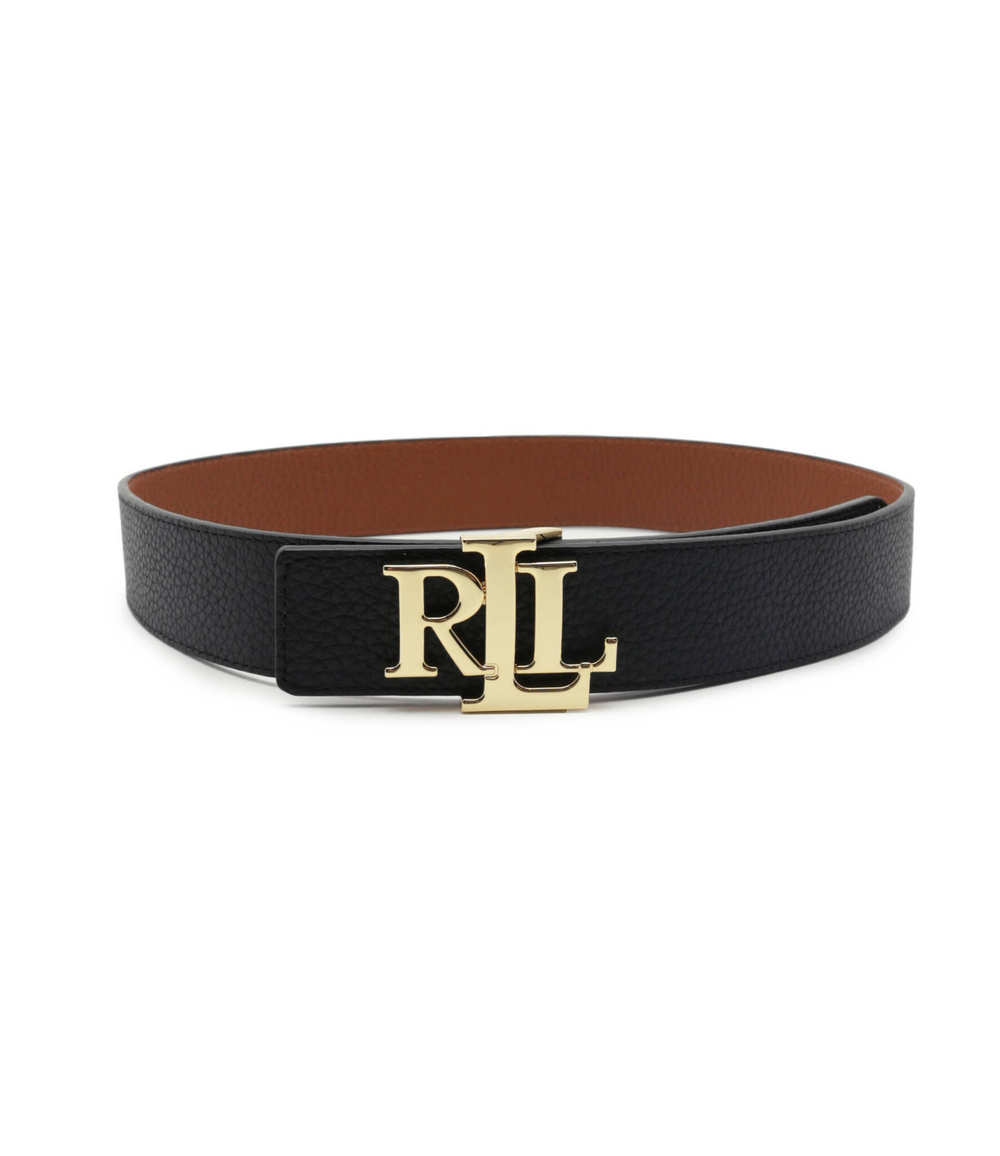 Двухсторонний кожаный ремень LAUREN RALPH LAUREN - черный(412912040)