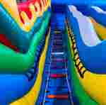 Коммерческий надувной батут-горка с бассейном «Спуск Дракона», 13*6*7,5 м