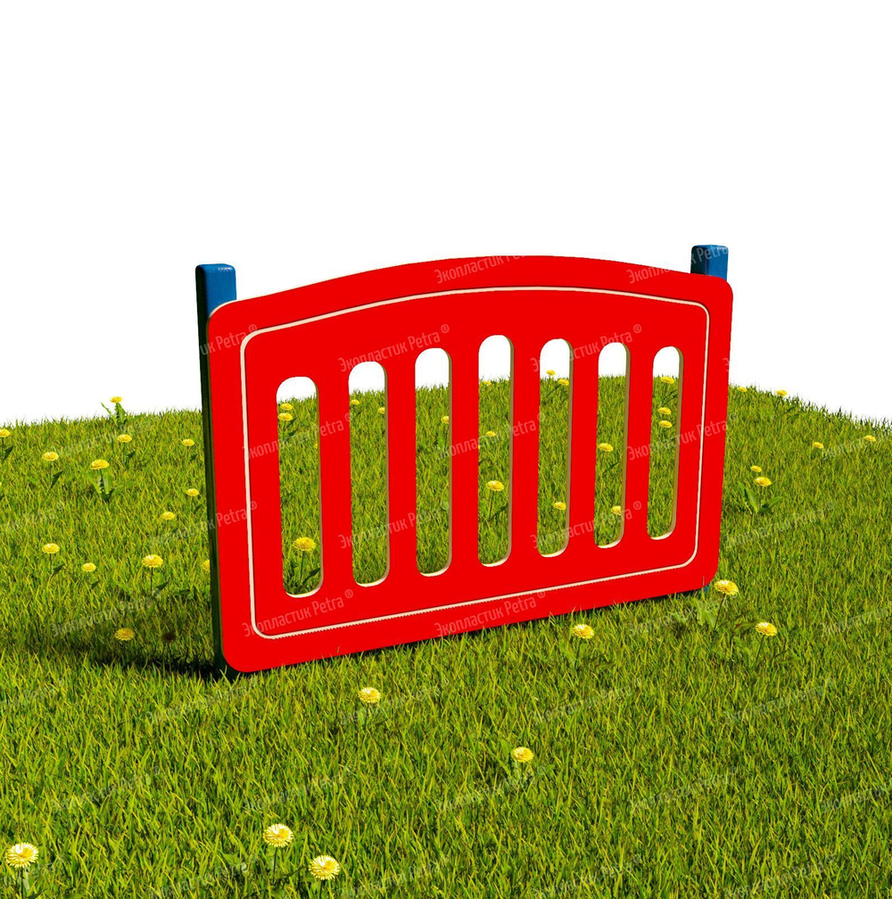 Забор уличный из экопластика Мостик, секция 1000х740 мм