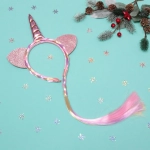 Ободок карнавальный с хвостом «Сказочный единорог»