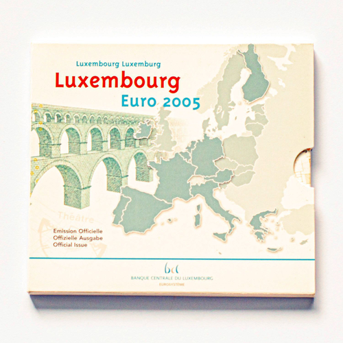 Luxembourg 2005 Year Set + 2 Euro "50th Anniversary of the Birth of Grand Duke Henri & 100th Anniversary of the Death of Grand Duke Adolphe"