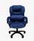 Кресло Chairman Home 434 Россия ткань Т-82 синее (черный пластик)