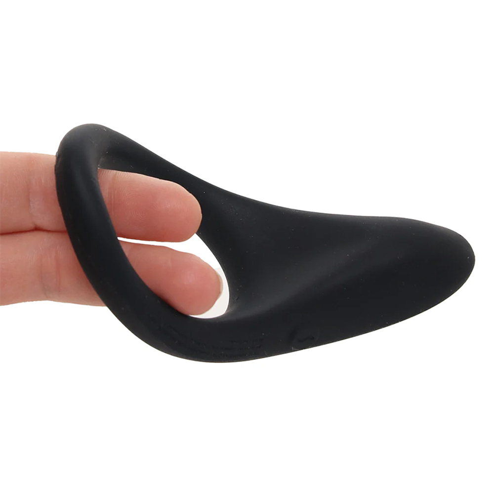 Черное эрекционное виброкольцо 3,3см с управлением через приложение We-Vibe Verge 2 Triple Smart Stimulator Vibrating Ring Black SNVG2SG9