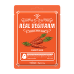 Маска для лица Fortheskin Super Food Real Vegifarm Double Shot Mask Carrot Морковь для чувствительной кожи 23 мл