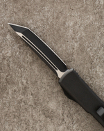 Автоматический складной нож SteelBro Ultratech T/E Black Tanto VG-10 Cryo 123-1 (черный-черный) фронталка/выкидуха
