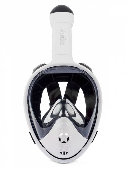 Маска полнолицевая Sargan Планета океан 2.0 белый/черный