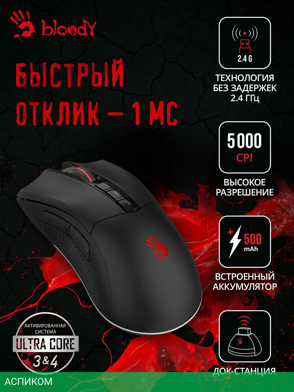 Мышь A4Tech Bloody R90 Plus