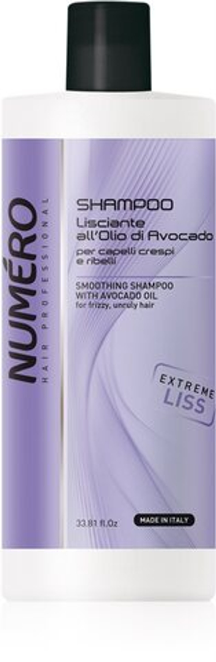 Brelil Numero Smoothing Shampoo - разглаживающий шампунь для непослушных и вьющихся волос /   1000  ml  / GTIN 8011935075133