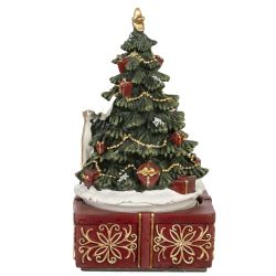 GAEM Фигурка декоративная "Рождество" (мех.завод, муз, движ), L10 W10 H18,5 см
