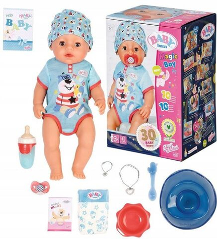 Кукла Zapf Baby born - Интерактивная кукла Мальчик Soft Touch Magical Boy 43 см - Беби борн 827963