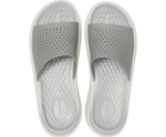 Шлепанцы CROCS LiteRide Slide Smoke/Pearl White