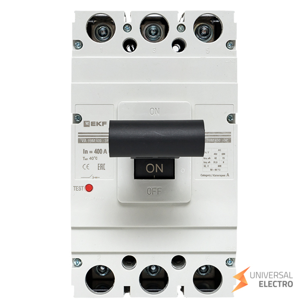 Выключатель автоматический ВА-99М 400/400А 3P 42кА EKF