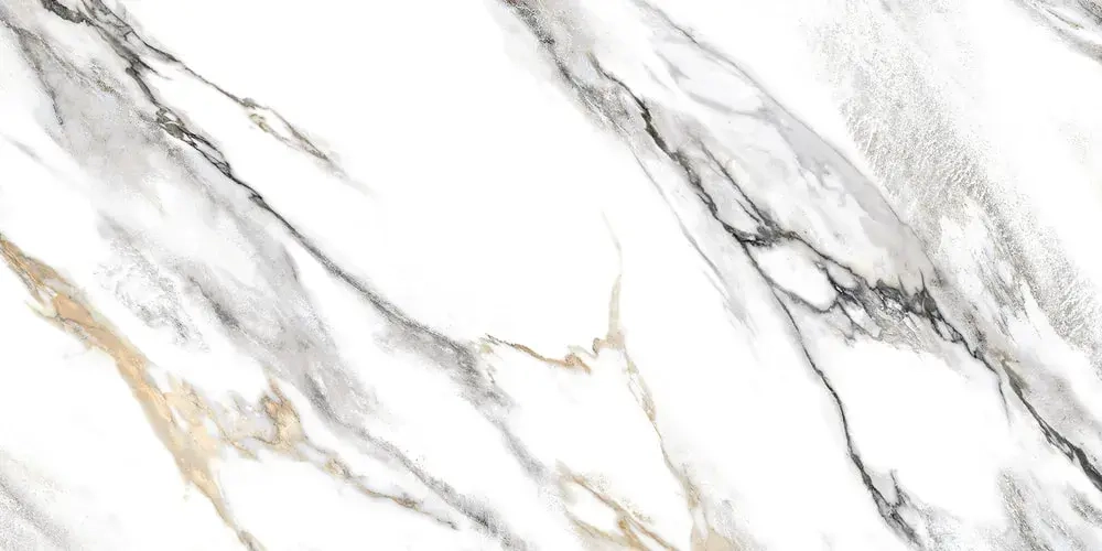 Керамогранит Alma Ceramica GFA114ARS04R Arabesco 114x57 серый / белый сахарный под мрамор