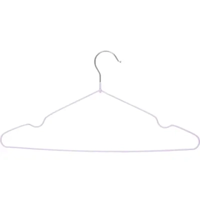 Плечики металлические нескользящие с полимерным покрытием 10шт «ТАРТИТАН», цвет сиреневый, 40см (Селфи)