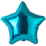 Шар фольгированный Звезда 45 см (Бирюзовый)