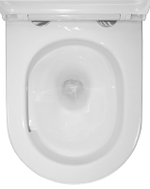 Унитаз подвесной Azario Fora 368х530х410 безободковый, с системой смыва "Скрытое Торнадо", в комплекте с быстросъемным сиденьем микролифт (AZ-0017-UQ3)