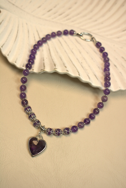 Чокер из аметиста "Аметистовое сердце"