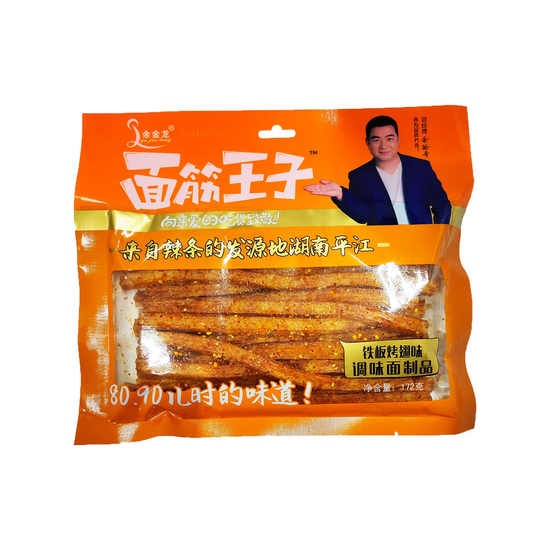 Соевые палочки YU GIN LONG со вкусом крылышек теппаньяки, 172 гр (Оранжевая упаковка) (Китай)