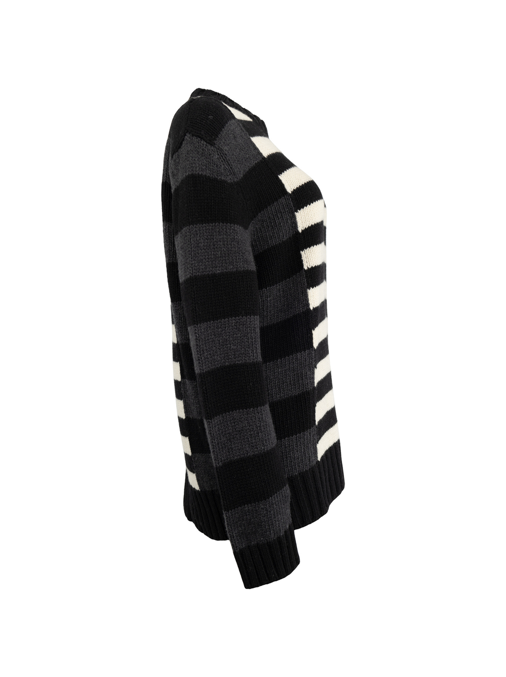 LES  HOMMES джемпер - черно-белый