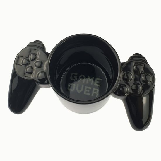 Кружка керамическая джойстик Game Over черный