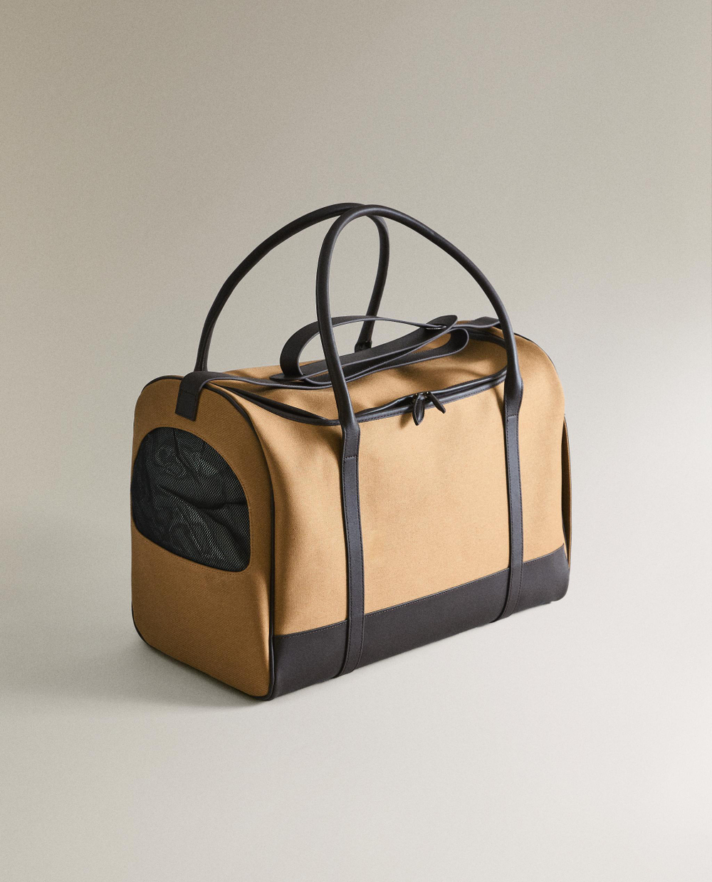 Переноска для животных Zara Home, из хлопка с отделкой натуральной кожей, 30 45 25 см