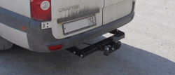 Фаркоп для Mercedes Sprinter фургон со ступенькой 2006-, Volkswagen Crafter Тип шара: F. Нагрузки: 2500/100 кг, MB 04